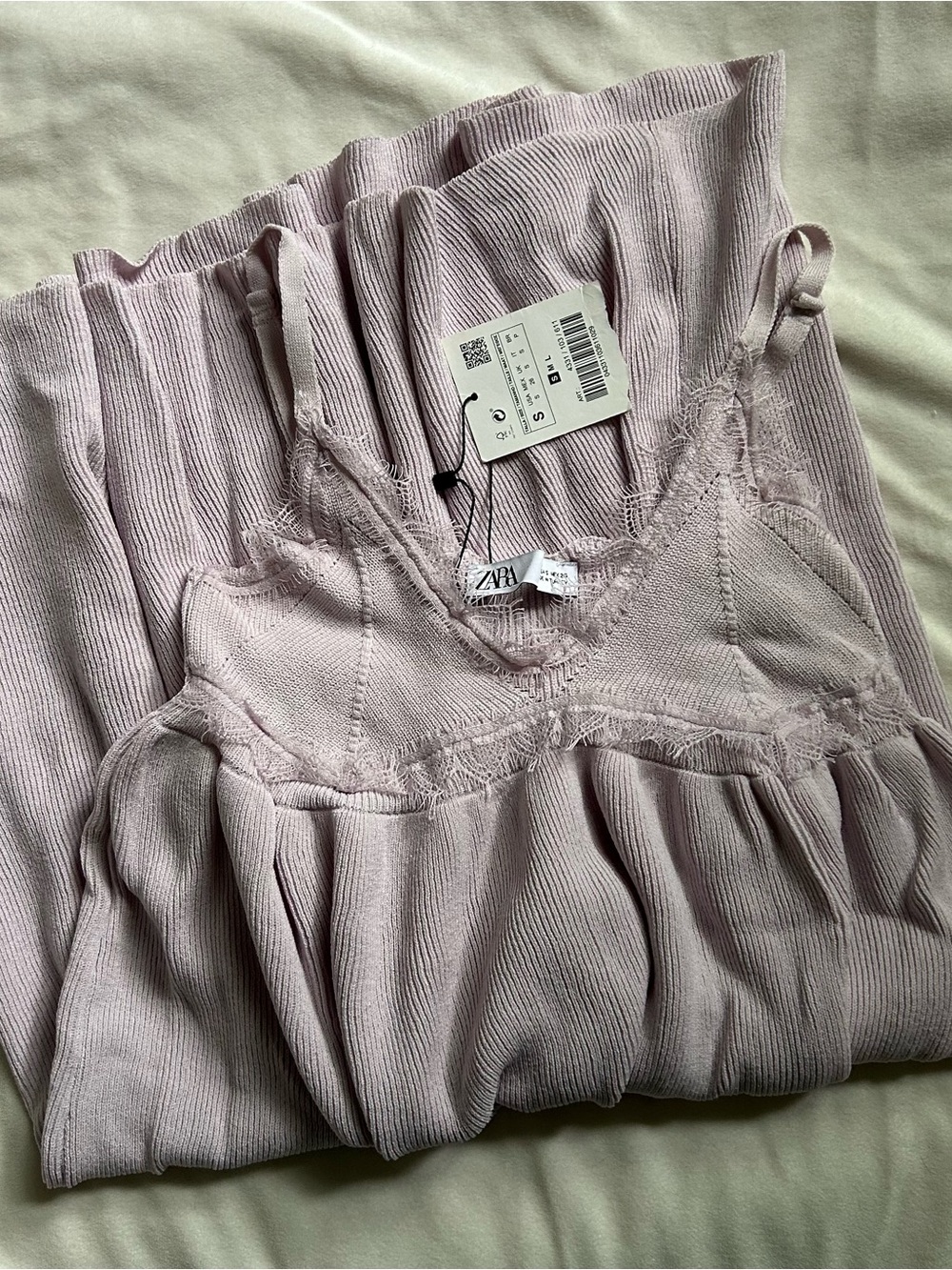 Zara Babydoll Dress Lilac